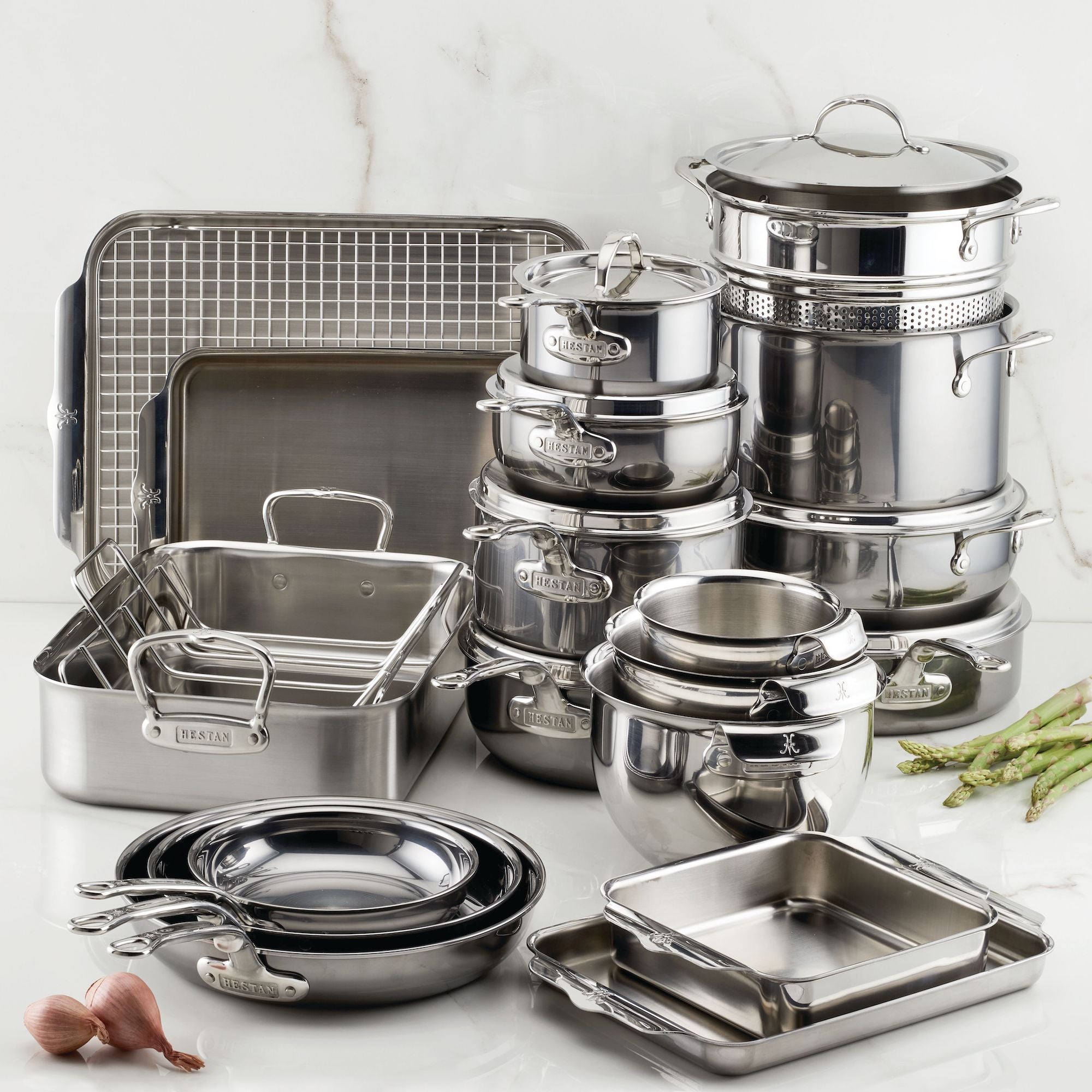 Choice 5-Piece Aluminum Cookware Set with 2.75 Qt. Sauce Pan, 3.75 Qt.  Sauce Pan, 8 Qt. Stock Pot with Cover, and 10 Fry Pan