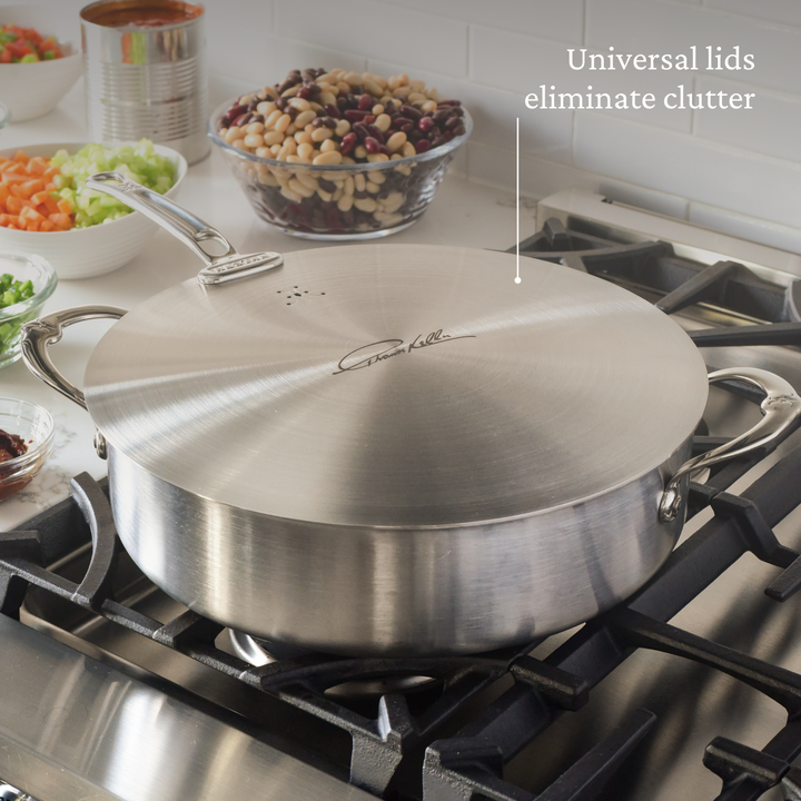 Commercial Clad Stainless Steel Universal Lids