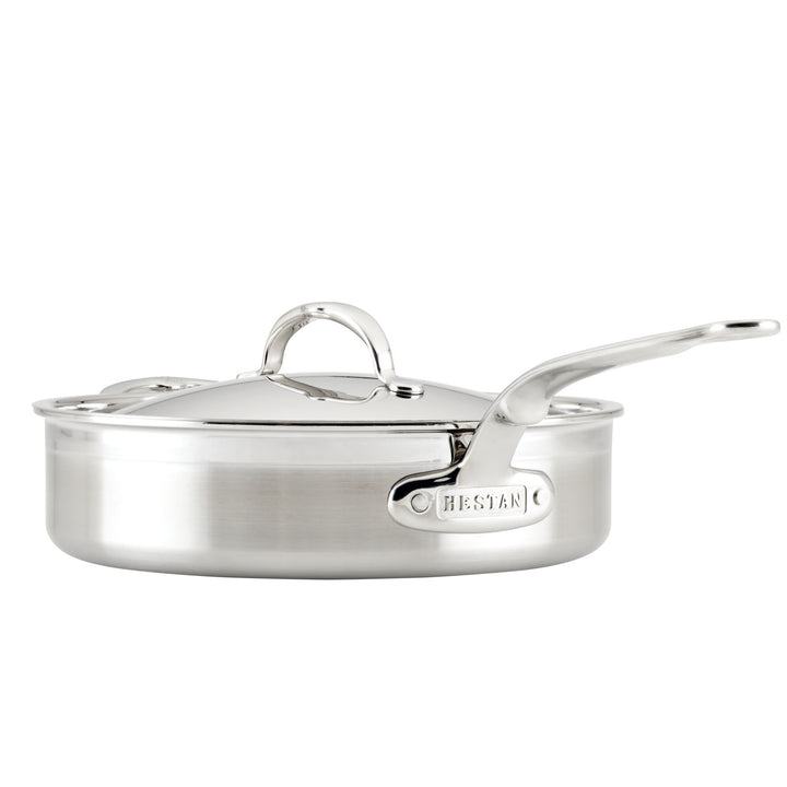 Professional Clad Stainless Steel TITUM® Nonstick Sauté Pan with Cover, 3.5-Quart