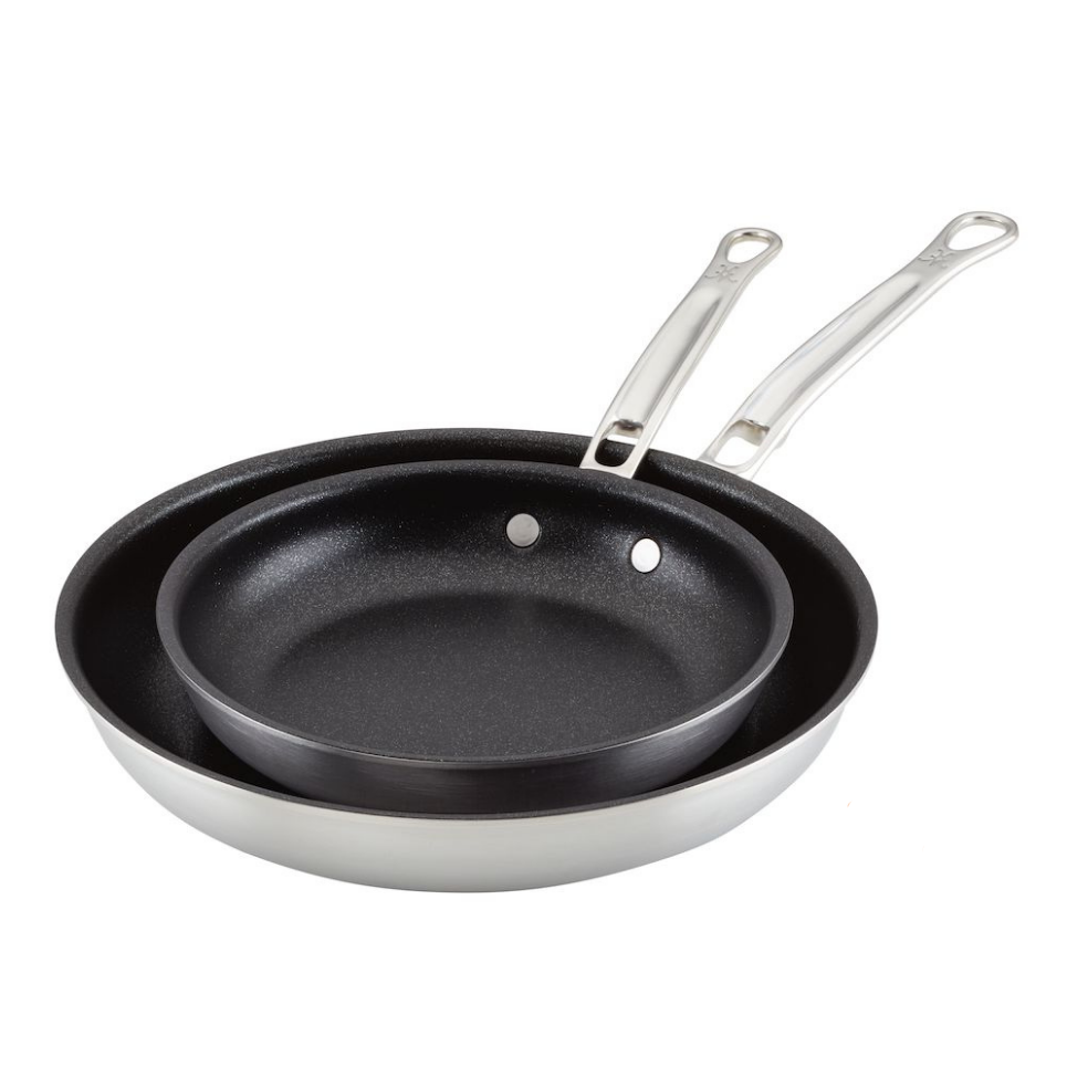 Five Two by Food52 Skillets, Tri-Ply Stainless Steel, Stainless