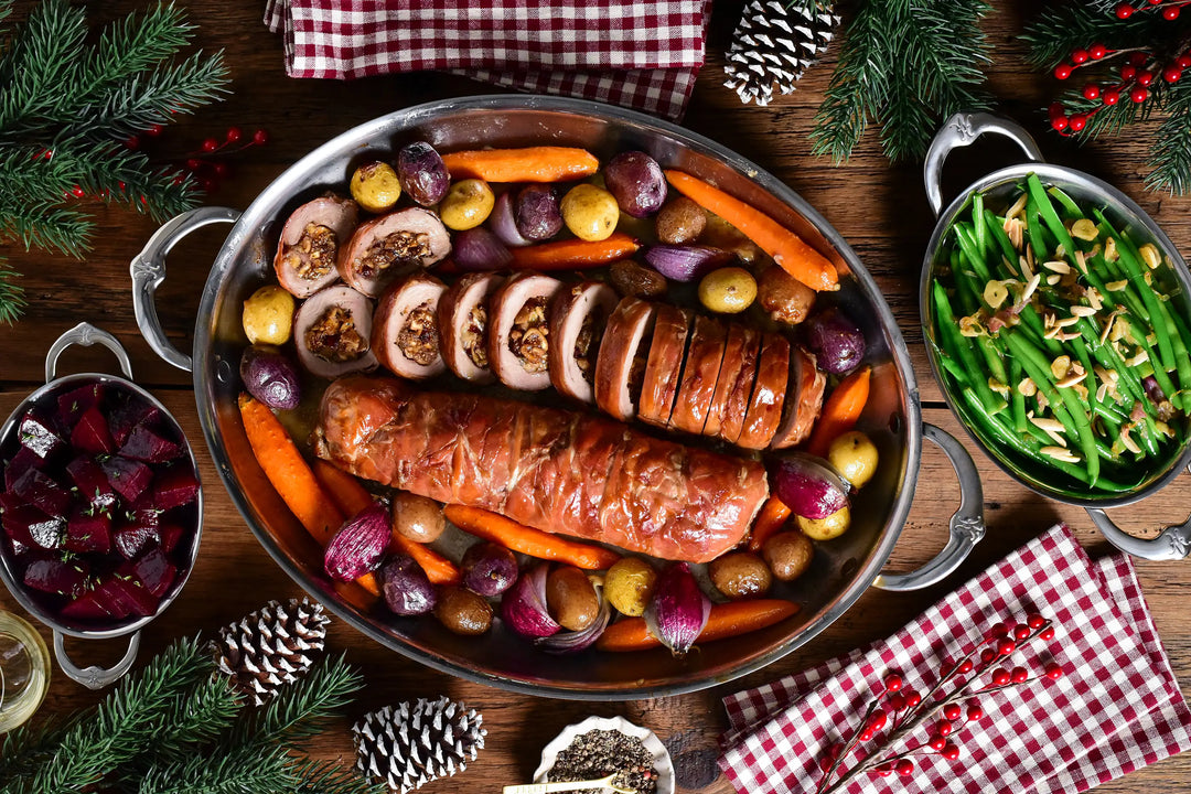 Prosciutto Wrapped Pork Tenderloin (Stuffed with Figs & Brie)