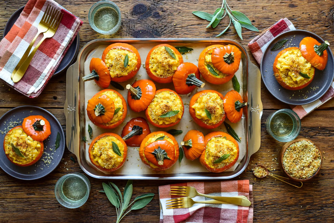 Baked Mini Pumpkin Mac & Cheese