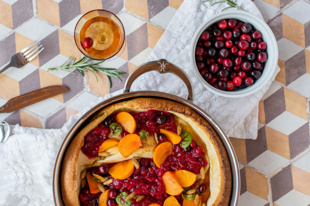 Chef Tirzah Love’s Dutch Baby with Cranberry Sauce - Hestan Culinary