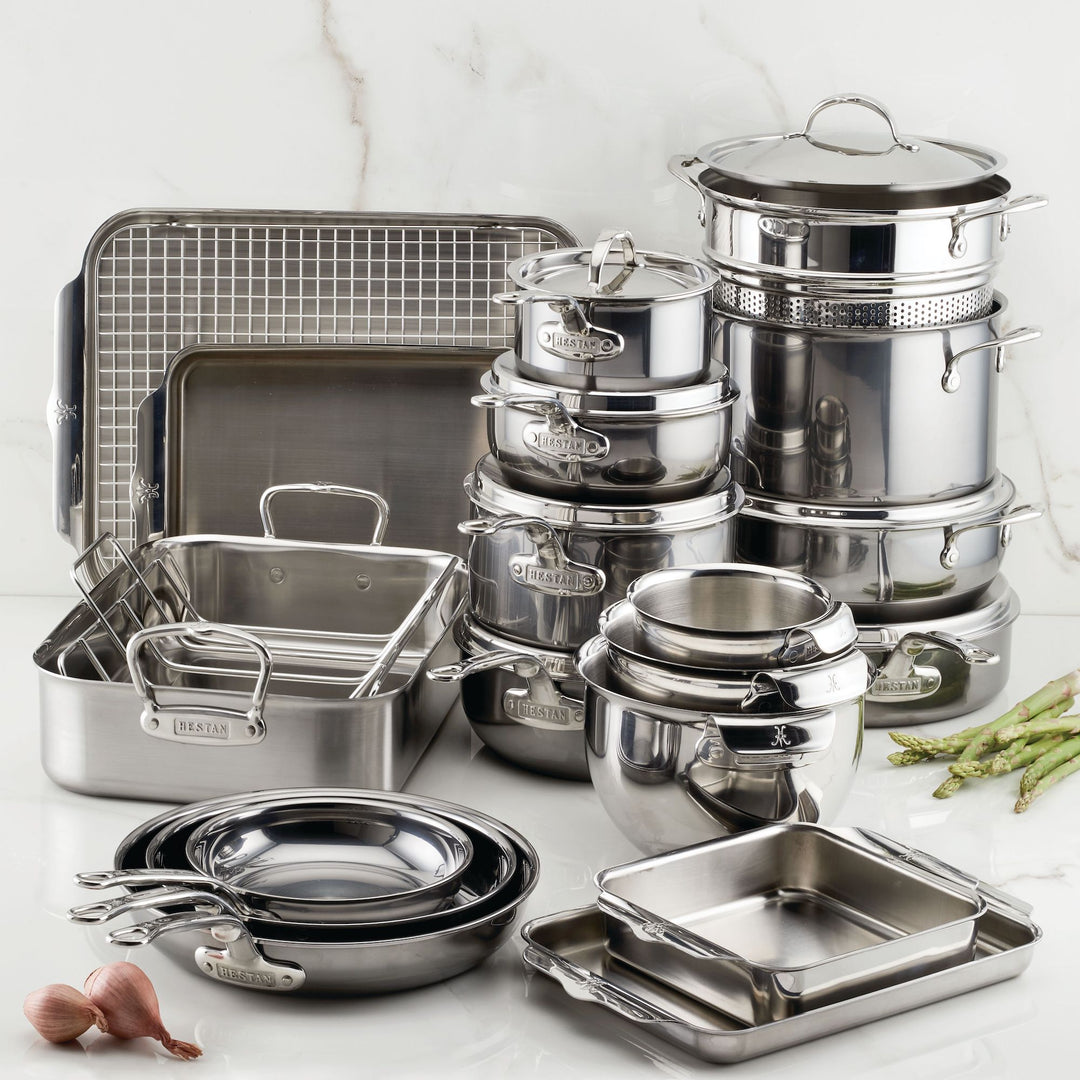 Professional Clad Stainless Steel Epicurean Set, 15-piece – Hestan Culinary