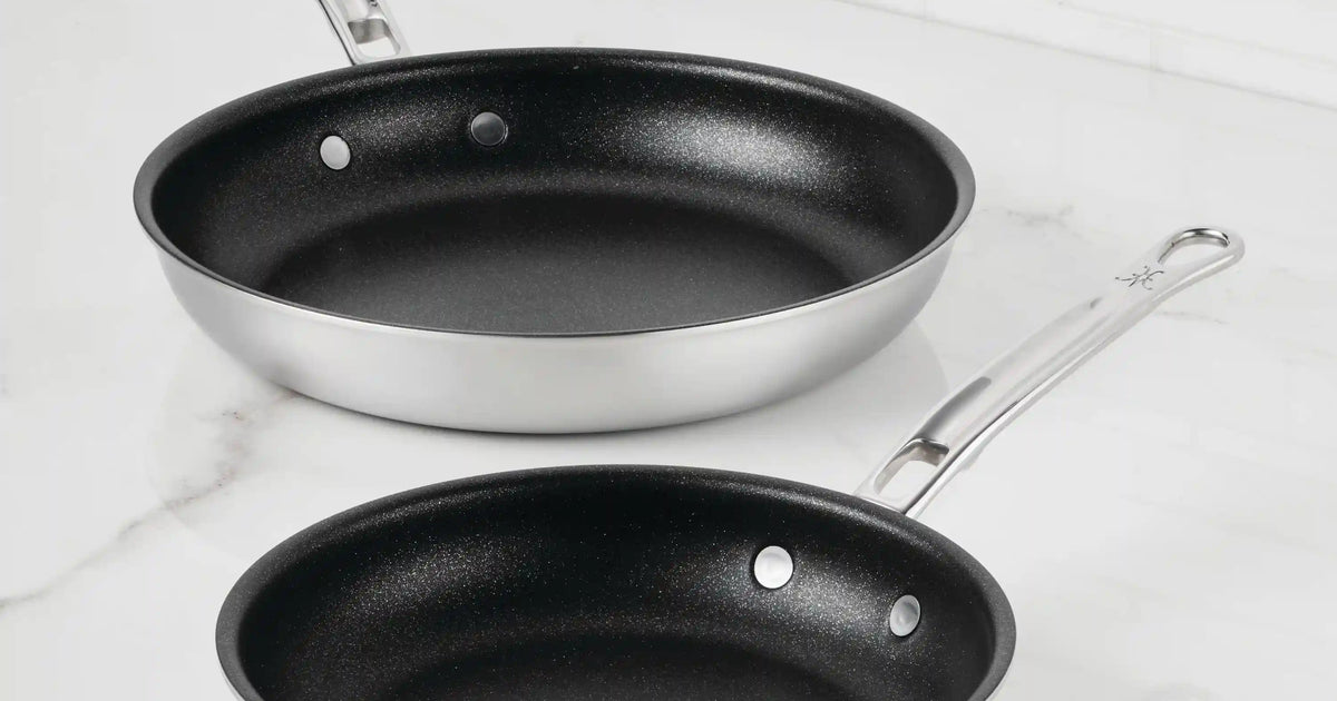 Commercial Clad Stainless Steel TITUM® Nonstick Skillets