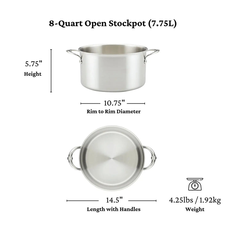 Commercial Clad Stainless Steel Stock Pots