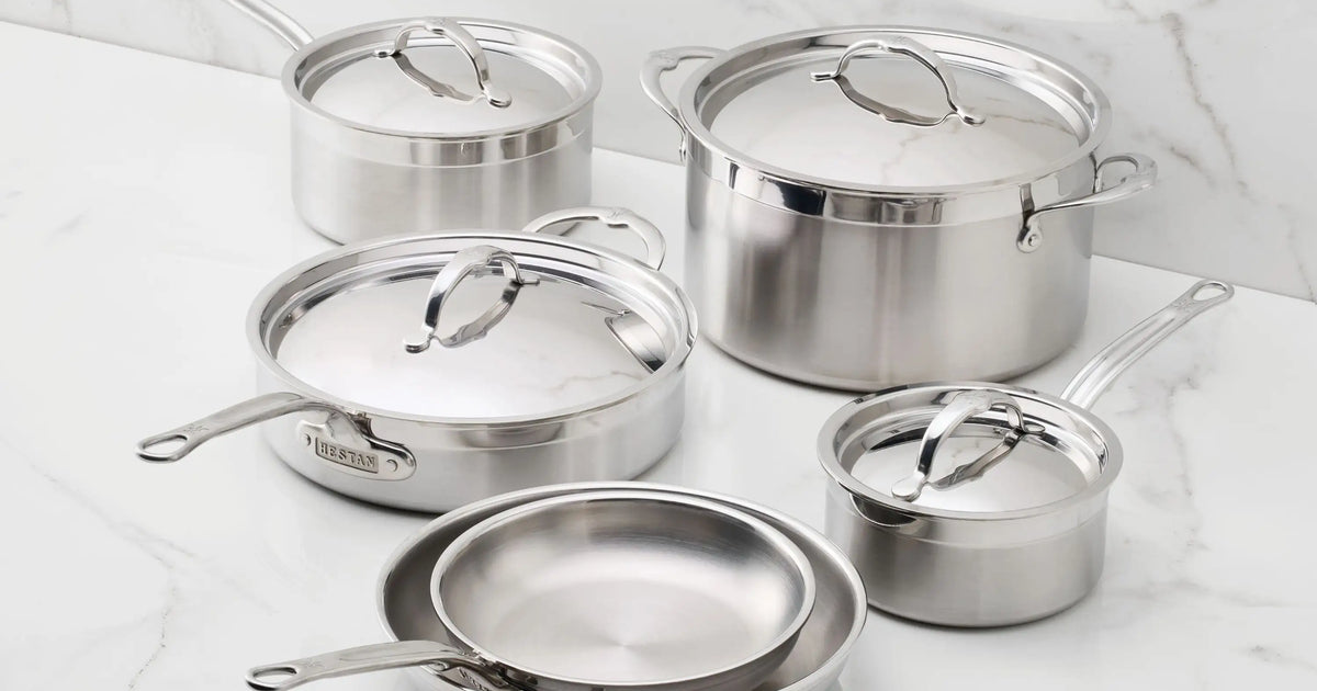 Brushed Clad Stainless Steel Ultimate Set, 10-piece