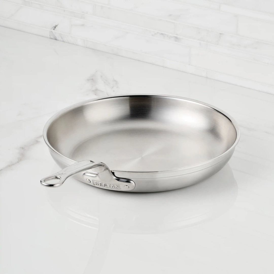 Brushed Clad Stainless Steel Skillets – Hestan Culinary Brushed Clad Stainless Steel Skillets – Hestan Culinary