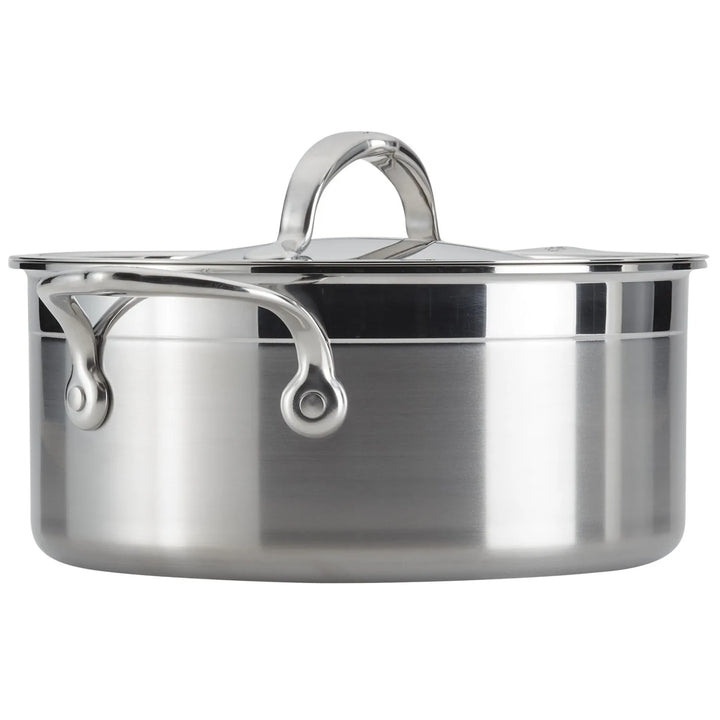 Professional Clad Stainless Steel Soup Pot, 3-Quart