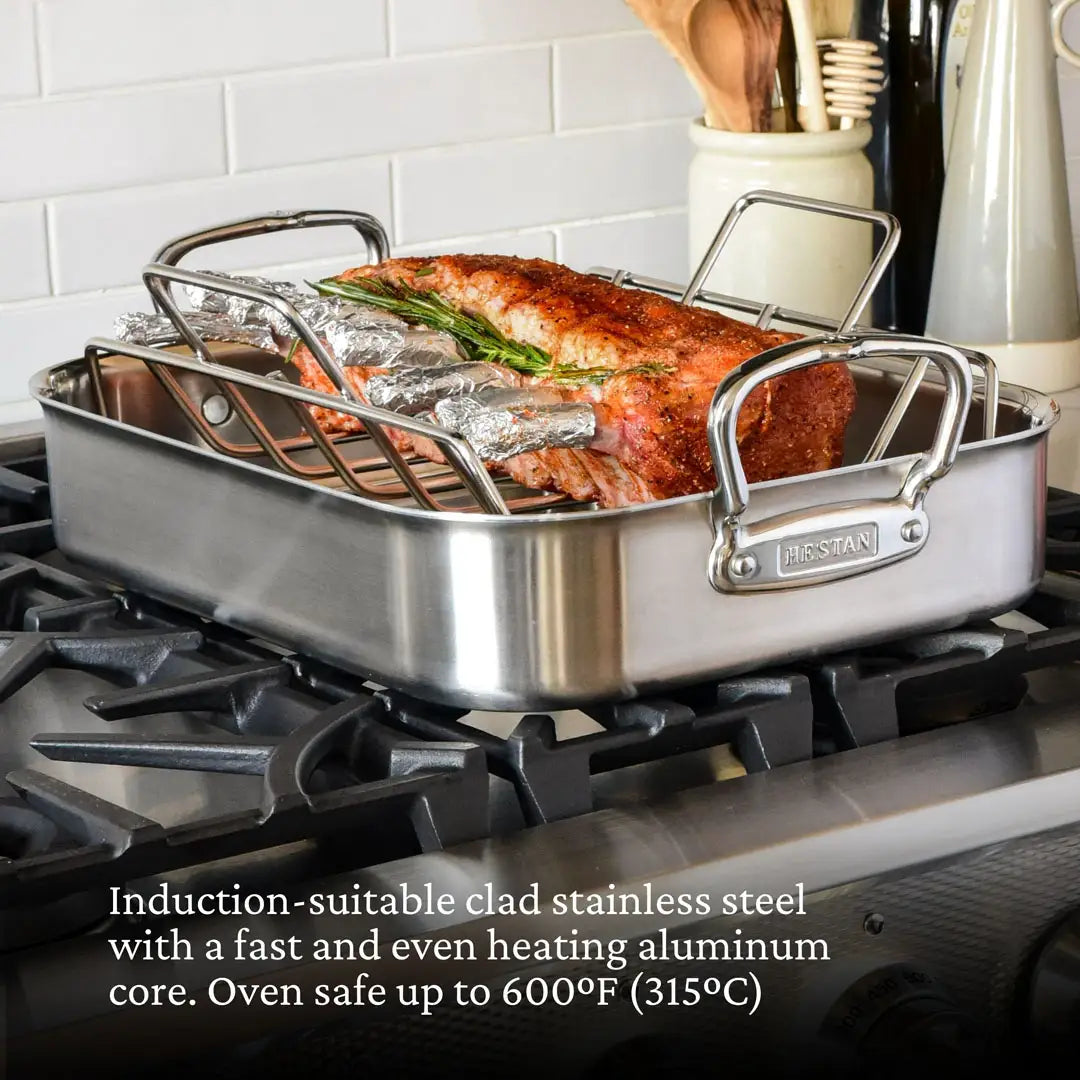 Roasting pan induction top