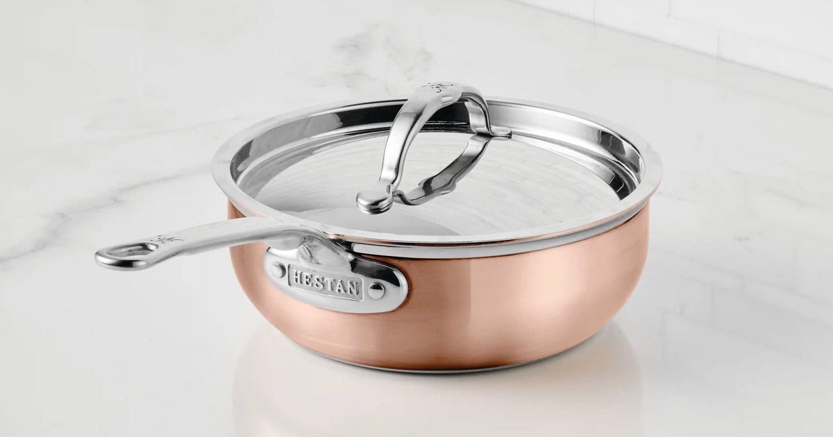 Copper Induction Saucier Pan, 2-Quart – Hestan Culinary Copper Induction Saucier Pan, 2-Quart – Hestan Culinary