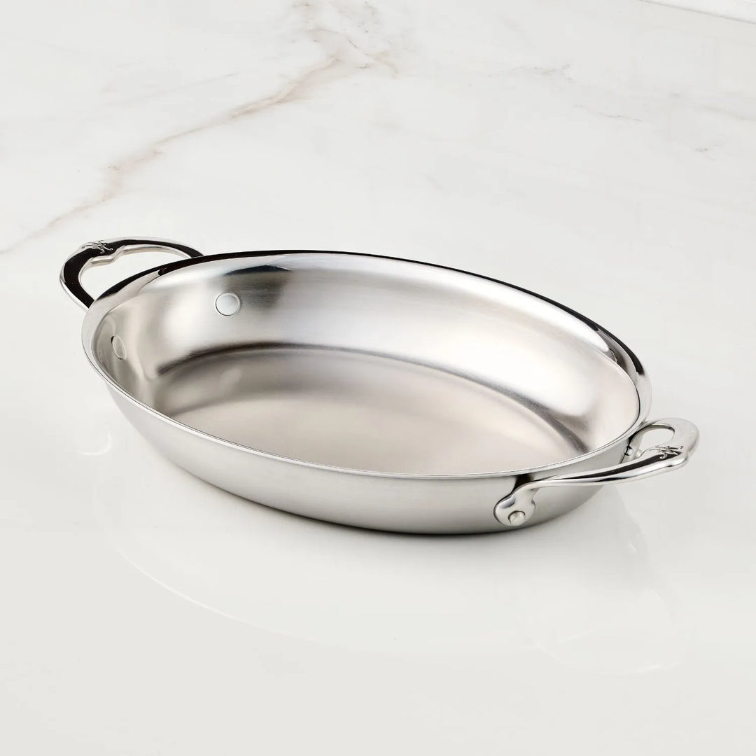 Medium Clad Oval Au Gratin Hestan Culinary