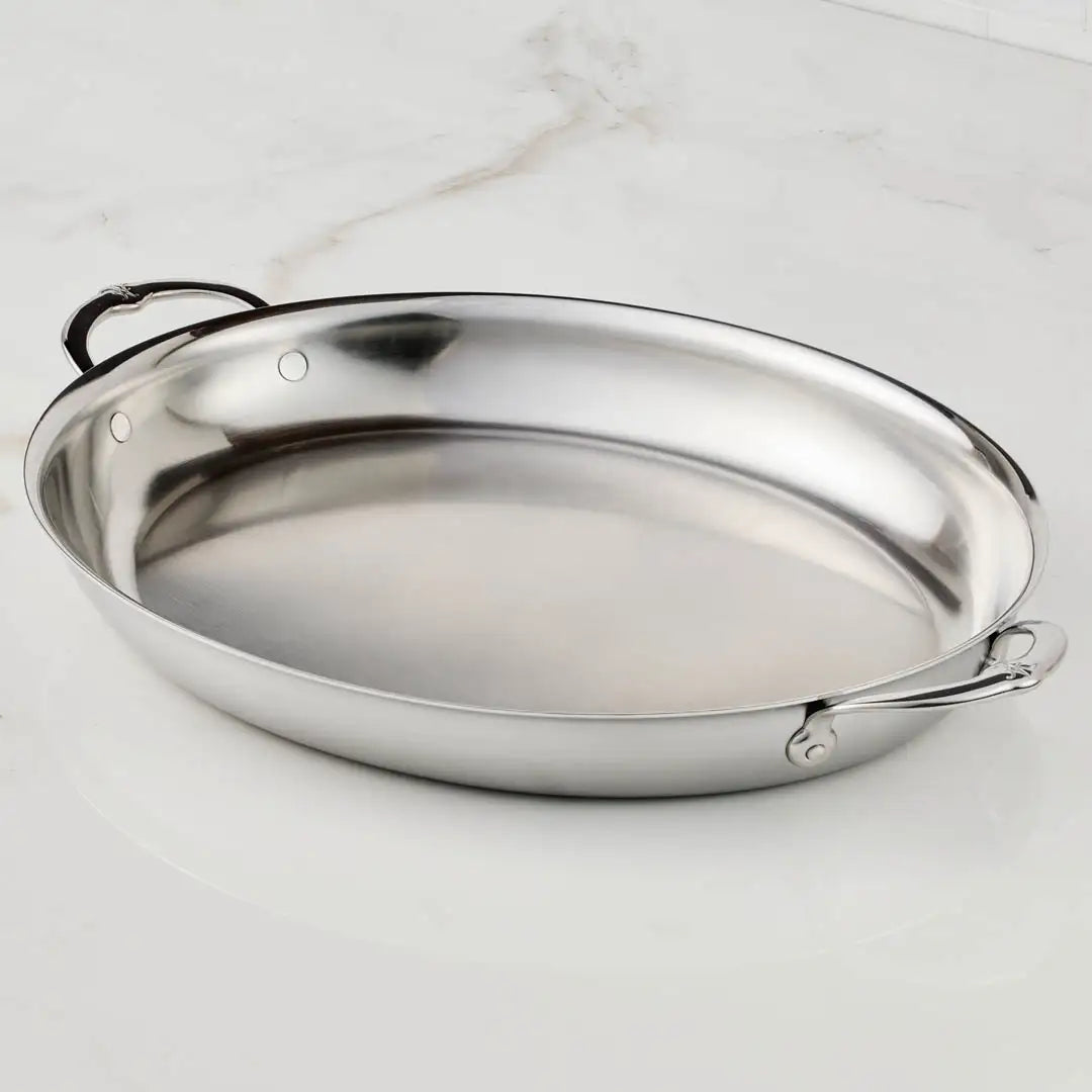 Large Clad Oval Roaster