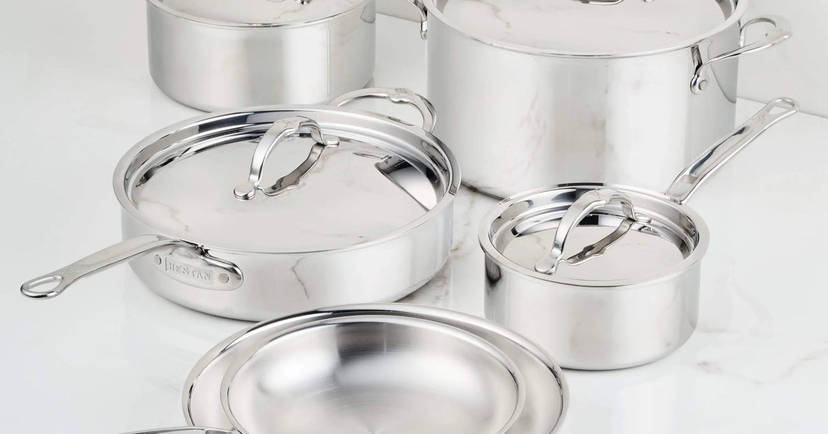 Polished Clad Stainless Steel Ultimate Set, 10-Piece