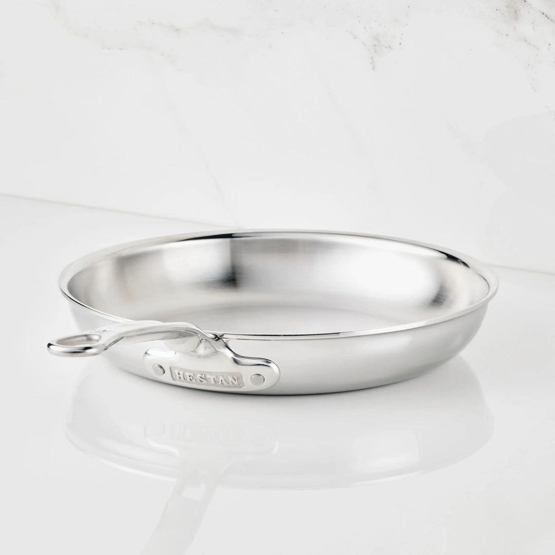Polished Clad Stainless Steel Skillets – Hestan Culinary Polished Clad Stainless Steel Skillets – Hestan Culinary