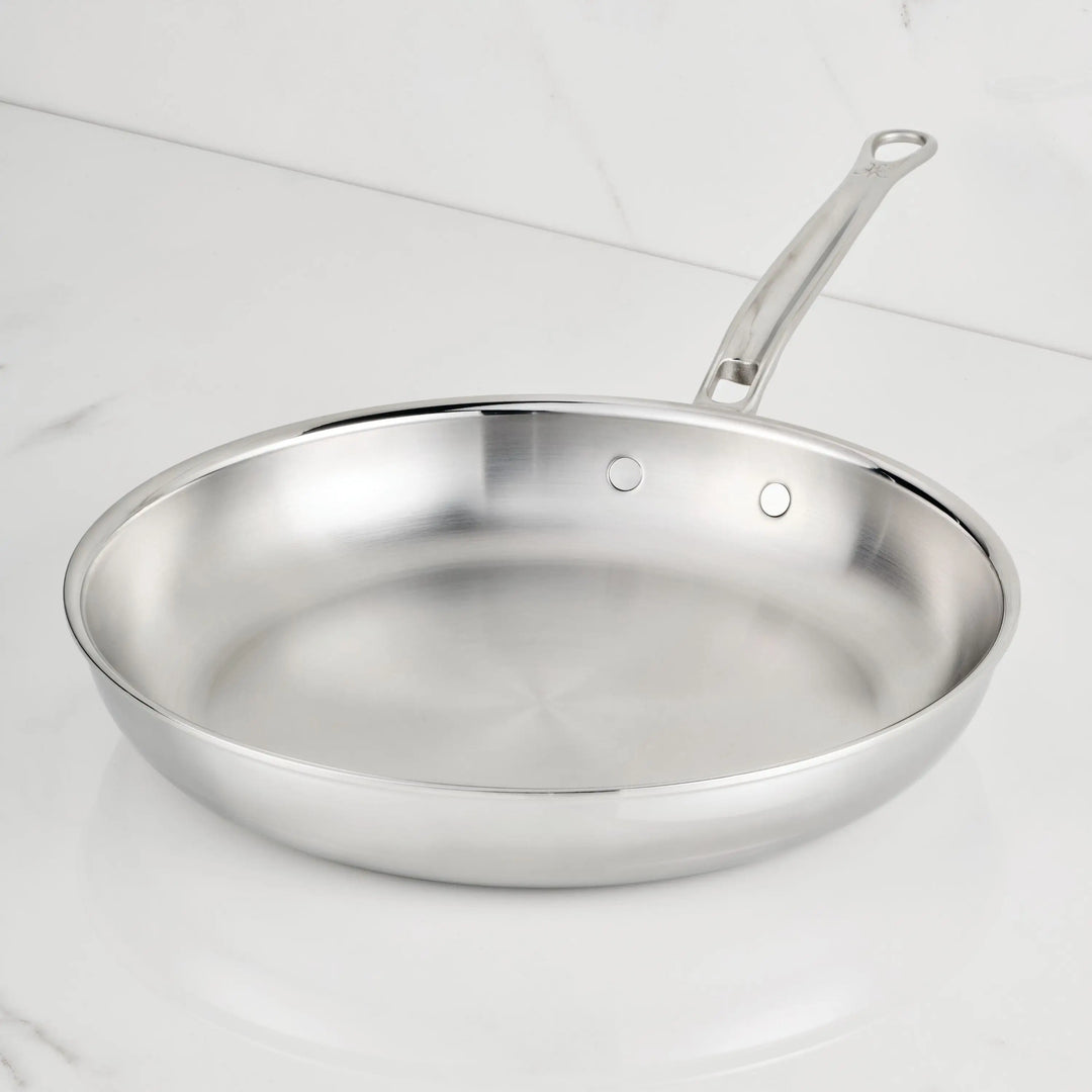 Polished Clad Stainless Steel Skillets – Hestan Culinary Polished Clad Stainless Steel Skillets – Hestan Culinary