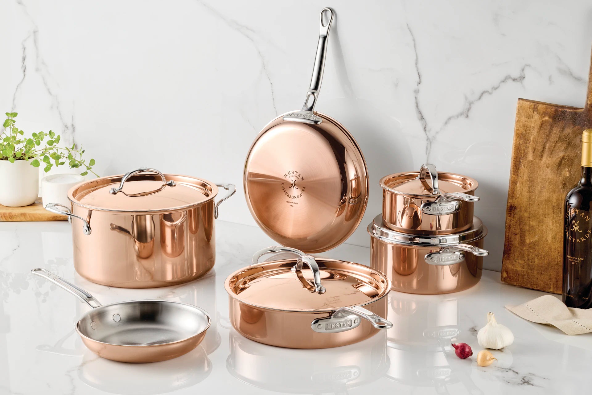 Hestan CopperBond 10-piece cookware collection
