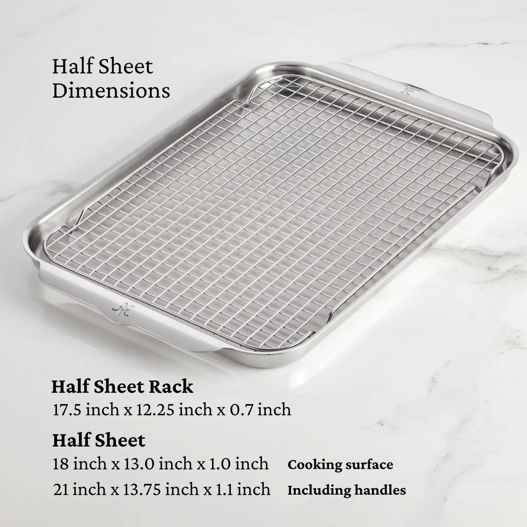Half Sheet Stainless Steel Wire Rack Baking Fat Daddio's Stainless