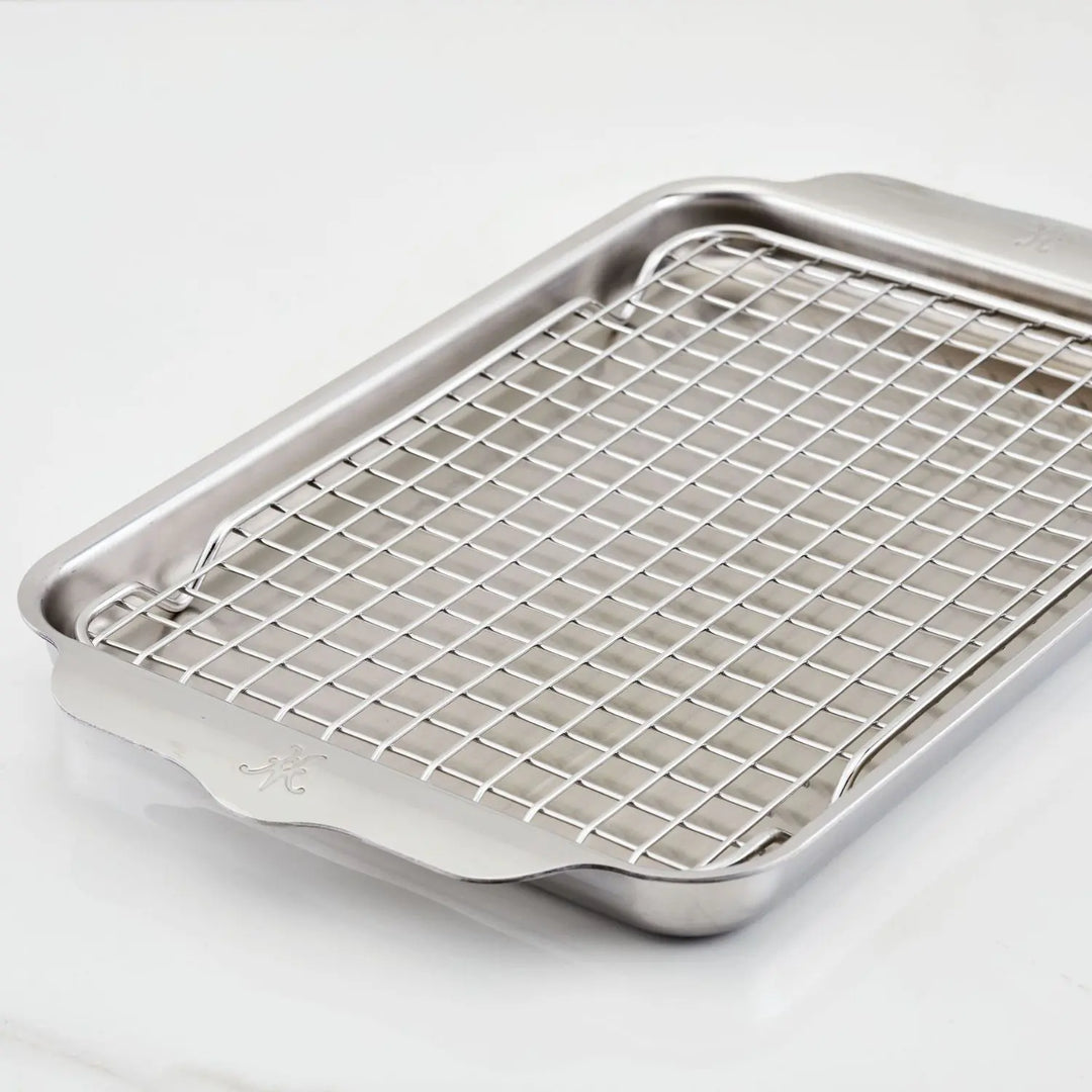 OvenBond Tri ply Quarter Sheet Pan with Rack Hestan Culinary