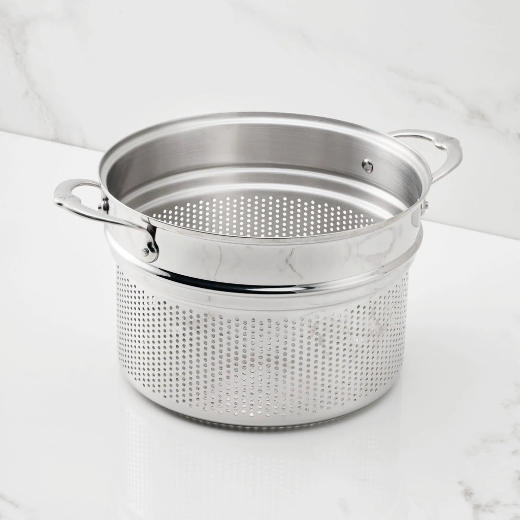 8-Quart Stainless Steel Pasta Insert – Hestan Culinary
