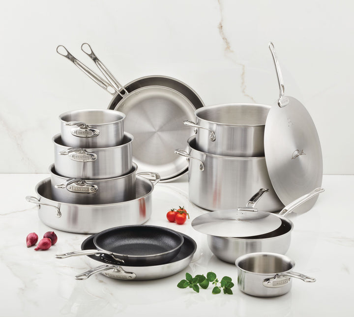 Commercial Clad Stainless Steel 14-Piece Cookware Set