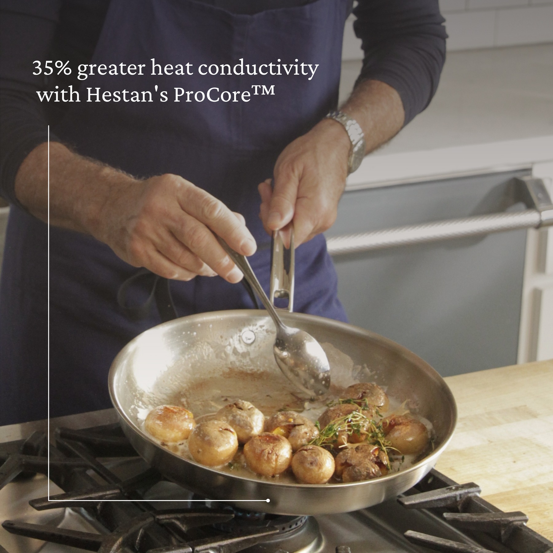 Professional Clad Stainless Steel Sauté Pans – Hestan Culinary