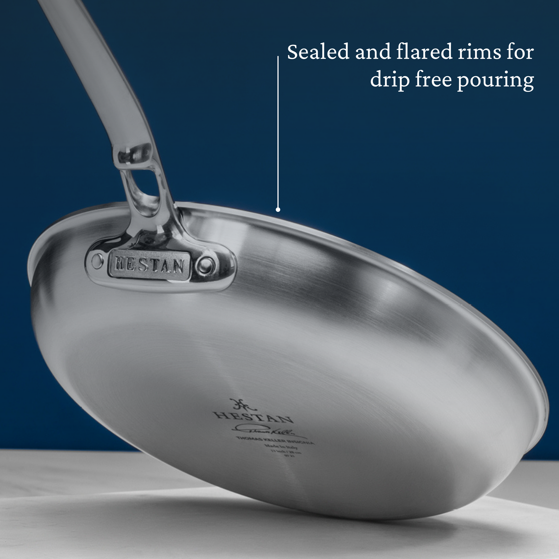 Hestan Thomas Keller Insignia® Tri-Ply Stainless Steel Open Stock Pot, 8-qt.