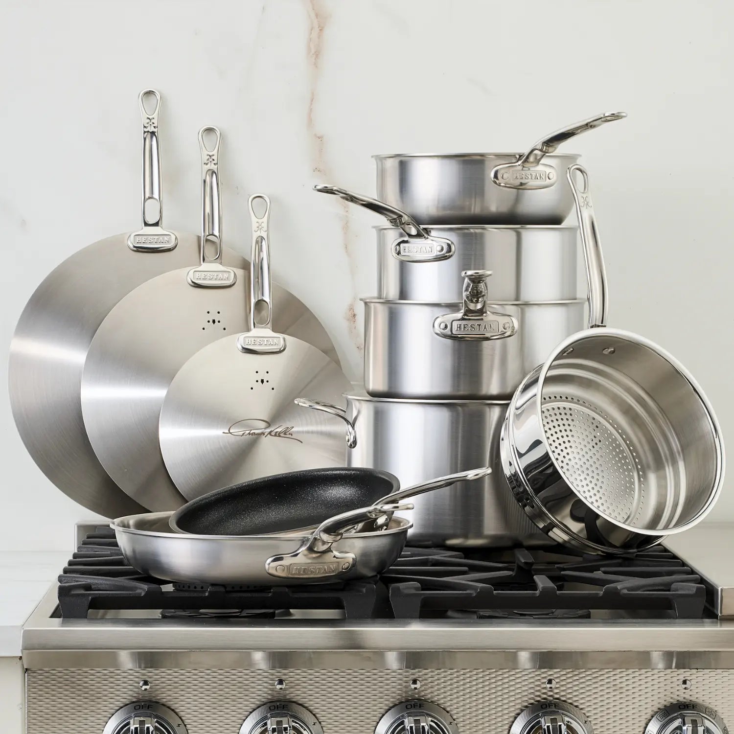 Thomas Keller Insignia - Commercial Clad Stainless Steel 10-Piece Cookware Set
