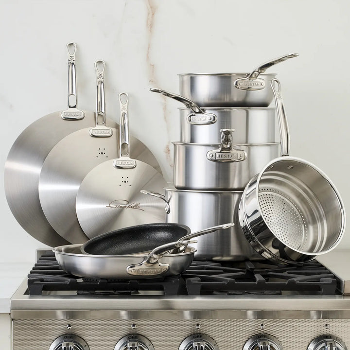 Commercial Clad Stainless Steel 10-Piece Cookware Set