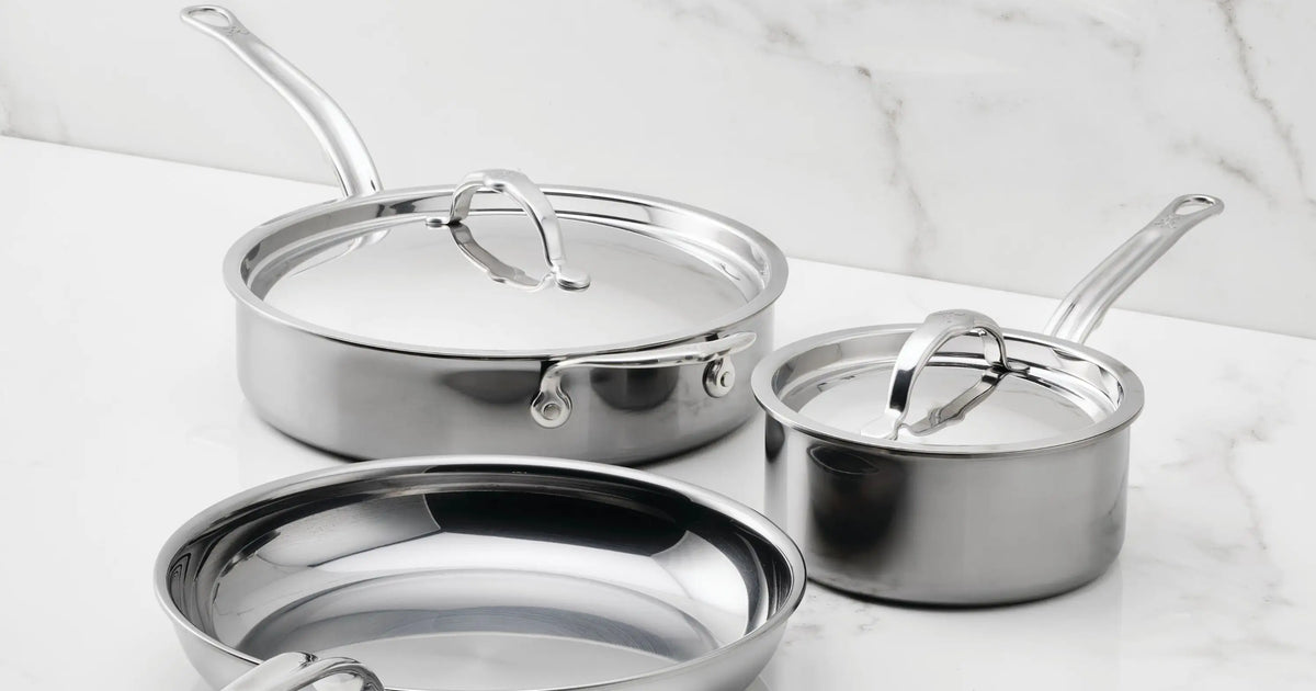 5-Piece Titanium Essential Cookware Set – Hestan Culinary