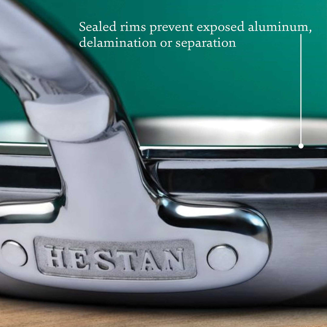Commercial Clad Stainless Steel TITUM® Nonstick Sauté Pans