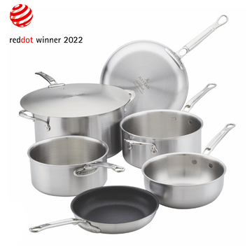 Commercial Clad Stainless Steel 7-Piece Cookware Set