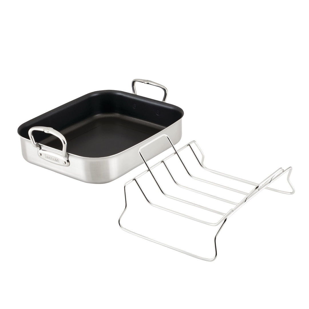 Essentials Nonstick Cookware, Small Roaster with Rack, 11 x 14 inch