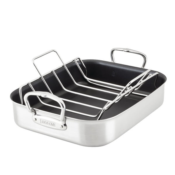 All-Clad Specialty Stainless Steel Roaster and Nonstick Rack 14.5