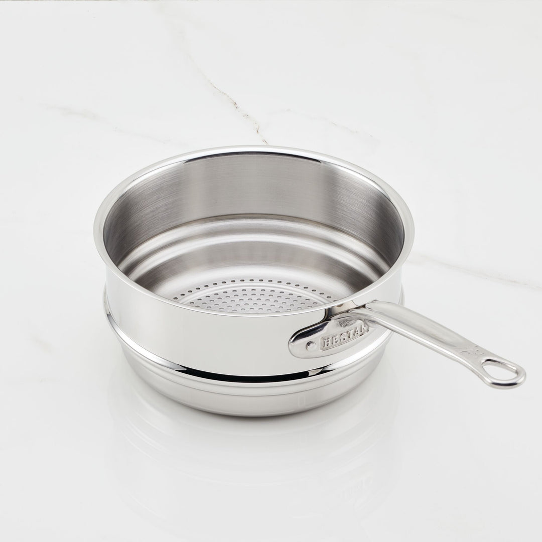 Sur La Table Stainless Steel 2-in-1 Mesh Pan with Removable Handle