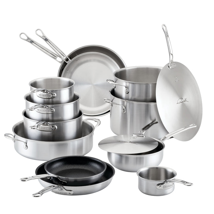 Commercial Clad Stainless Steel 14-Piece Cookware Set