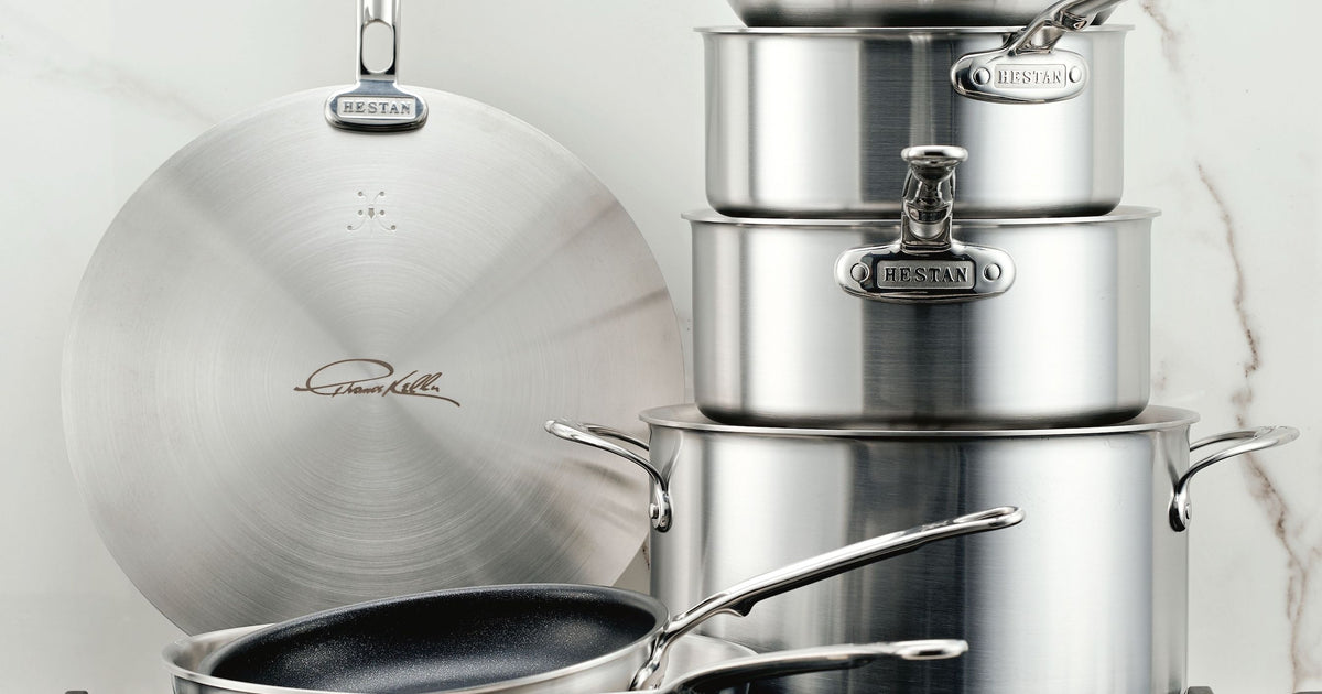 Commercial Clad Stainless Steel 7-Piece Cookware Set