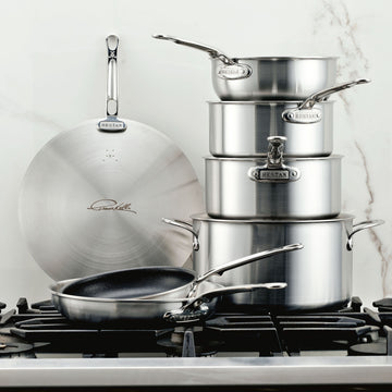 Commercial Clad Stainless Steel 7-Piece Cookware Set