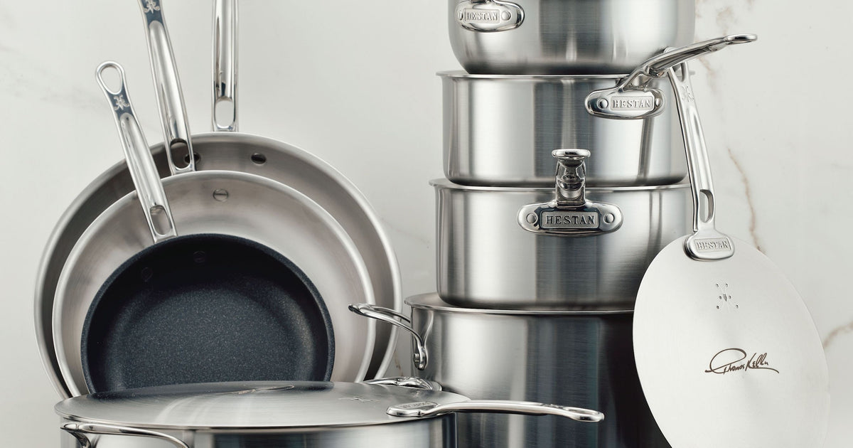 Commercial Clad Stainless Steel 11-Piece Cookware Set
