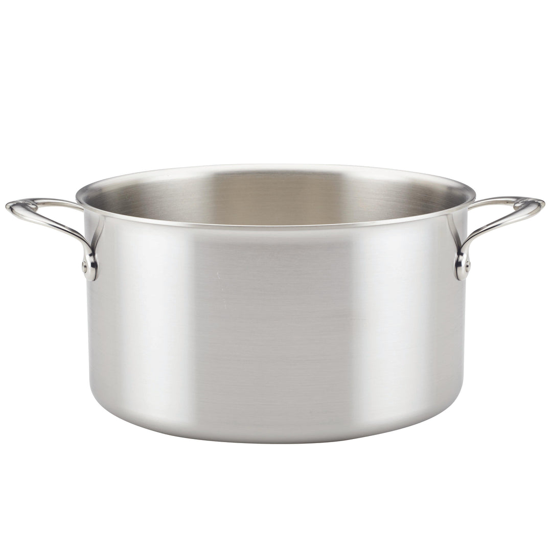 4 Quart Stock Pot, E-far Stainless Steel Metal Soup