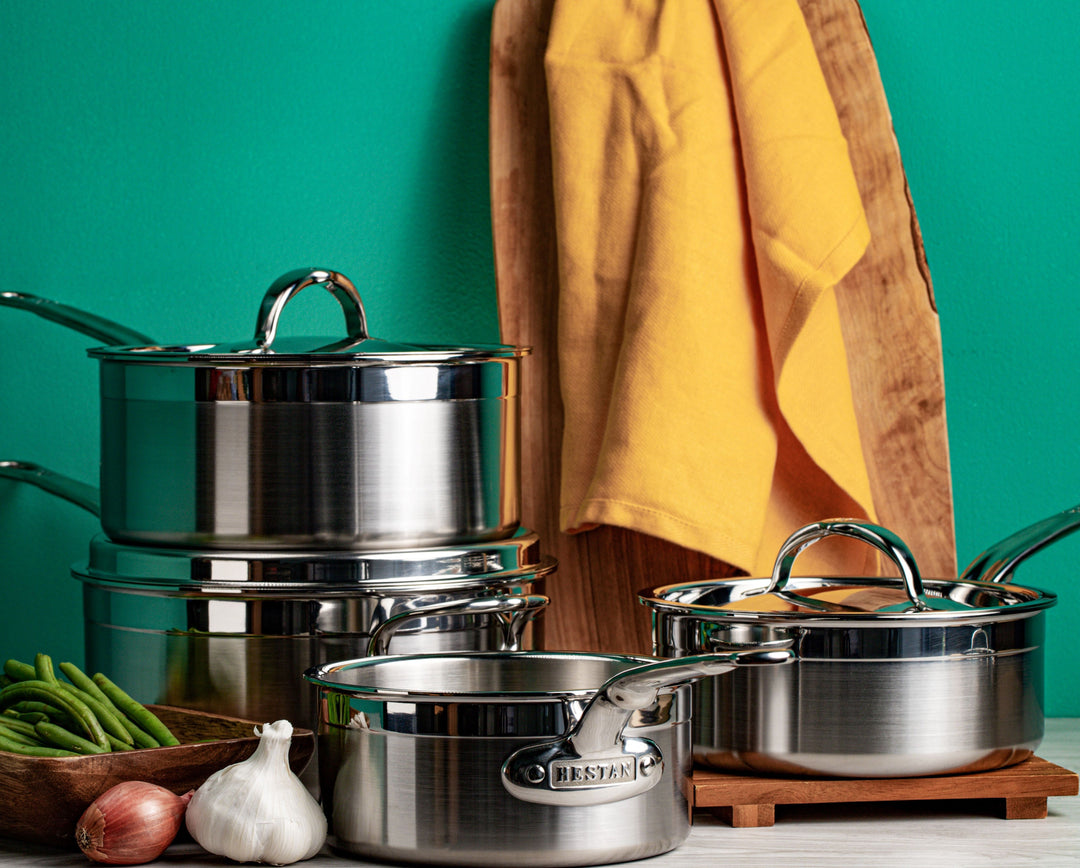 Professional Clad Stainless Steel Saucepans - Hestan Culinary