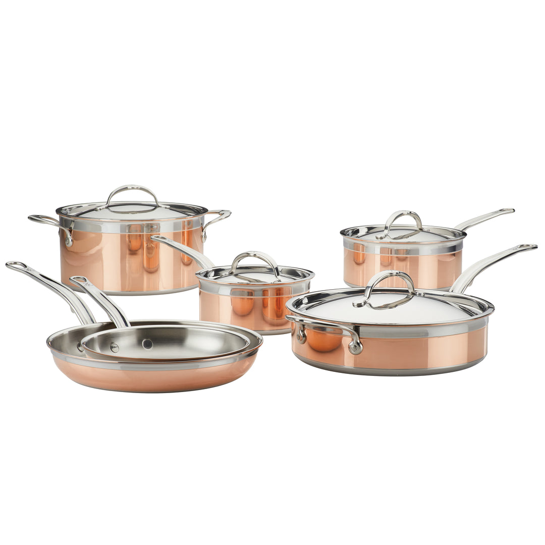 Copper Chef Titan Pan, Try Ply Stainless Steel Non- Stick Pans (2 qt Sauce Pan with Lid)