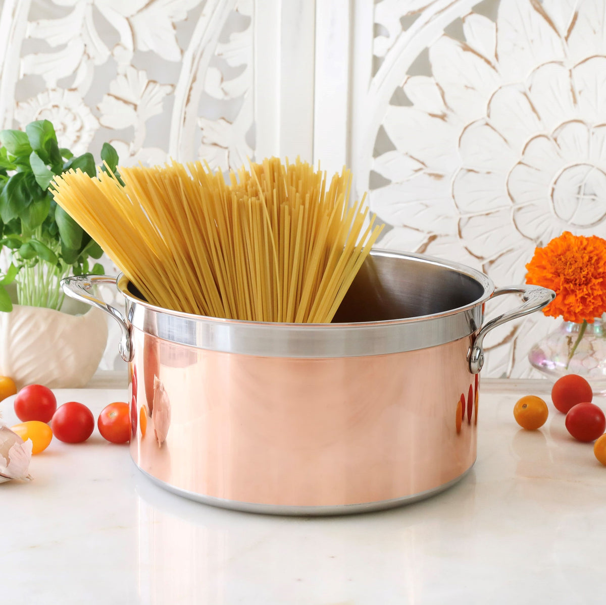 Induction Copper Stock Pot, 6-Quart - Hestan Culinary