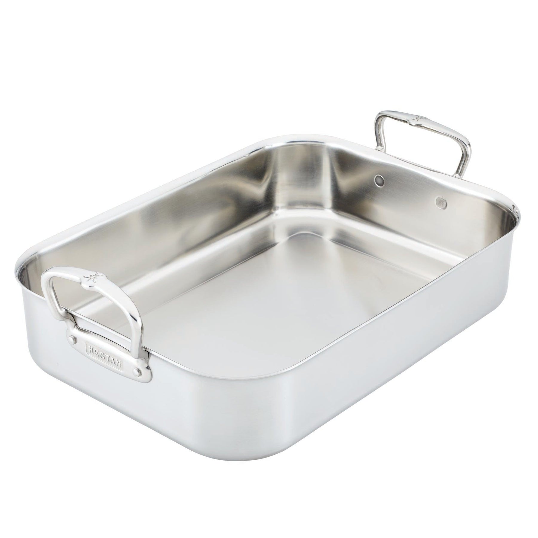 Large Stainless Steel Roasting Pan with Nonstick Rack, Le Creuset
