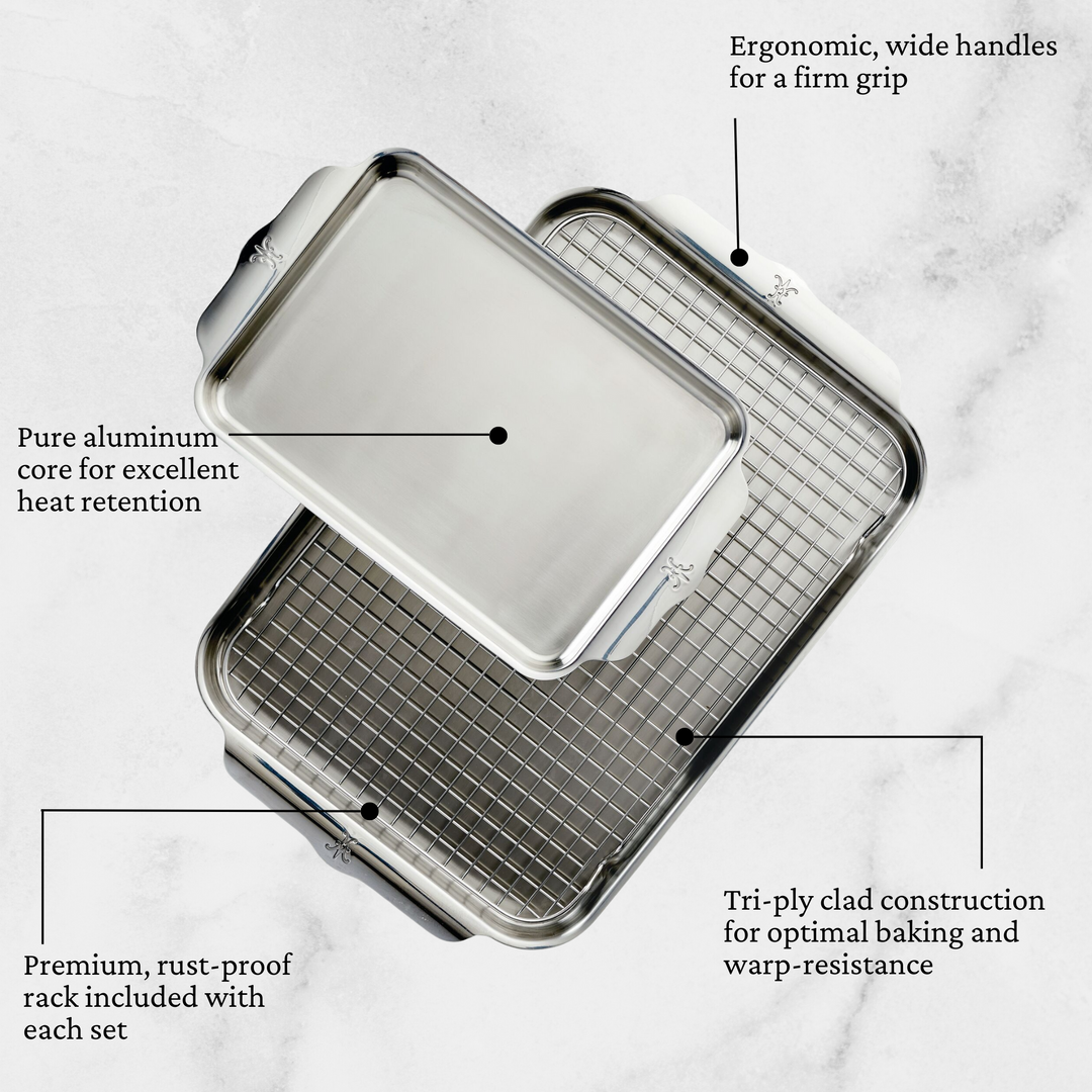 Hestan OvenBond Tri-Ply Rectangular Baking Pan: 9 x 13 – Zest Billings,  LLC