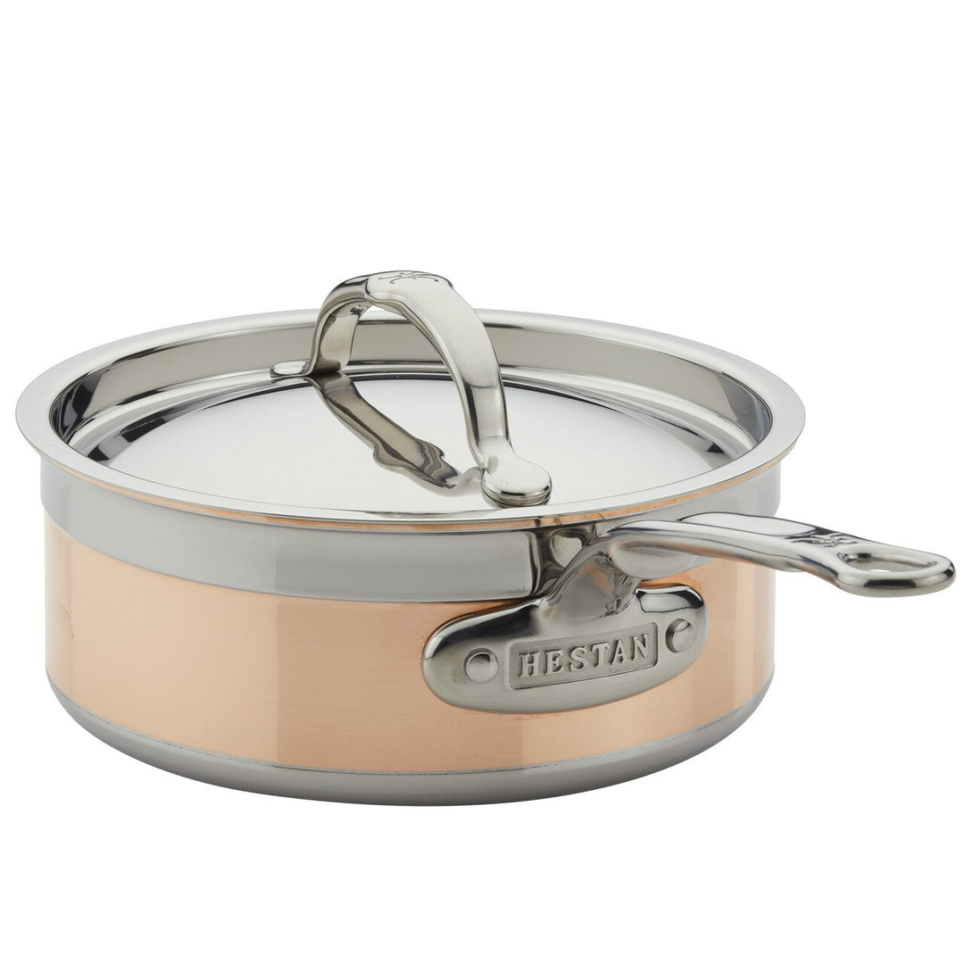 Mini Sauce Pan - 5 Stainless Steel with Copper Plating - Commercial Grade - 1ct Box - Restaurantware