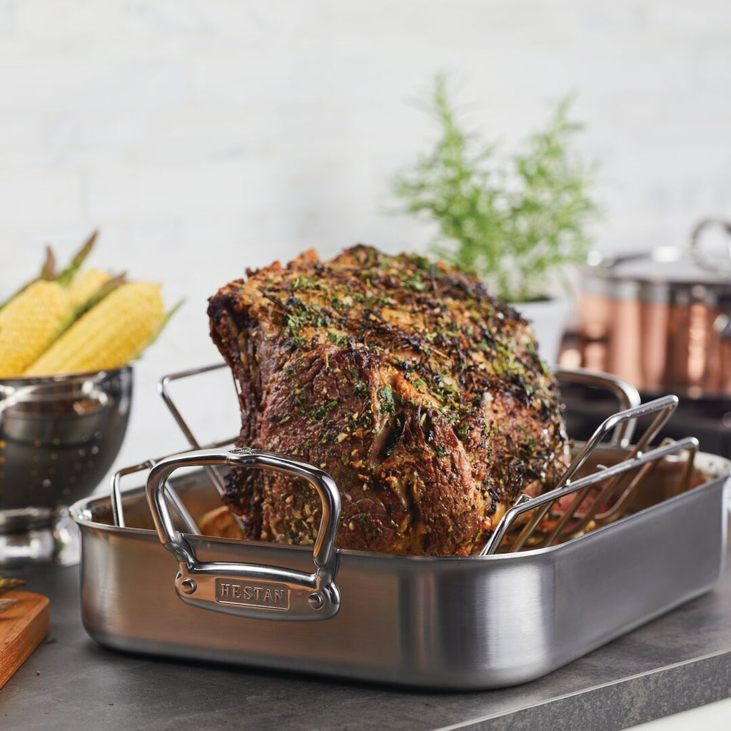 Turkey roasting pans stainless steel cheap