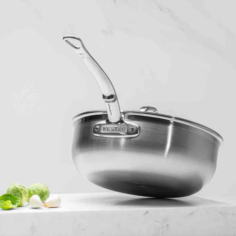 Professional Clad Stainless Steel Soup Pot, 3-Quart – Hestan Culinary