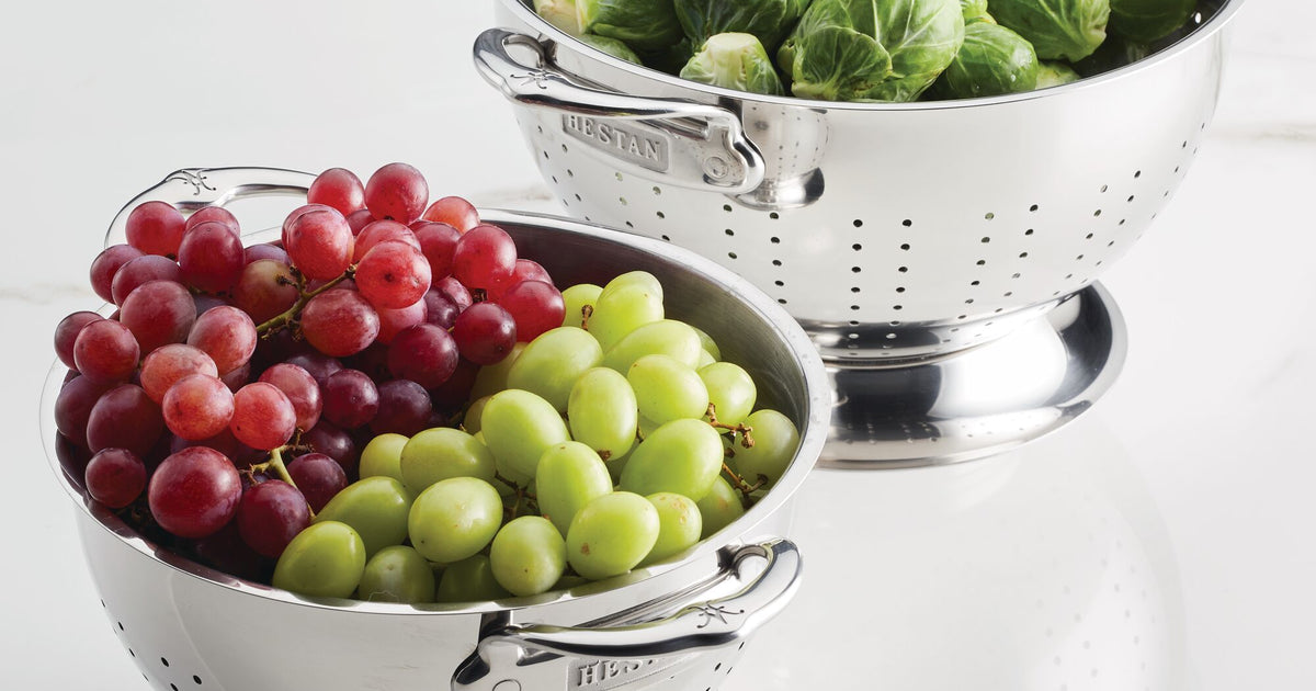 Stainless Steel Colander Set, 2-Piece
