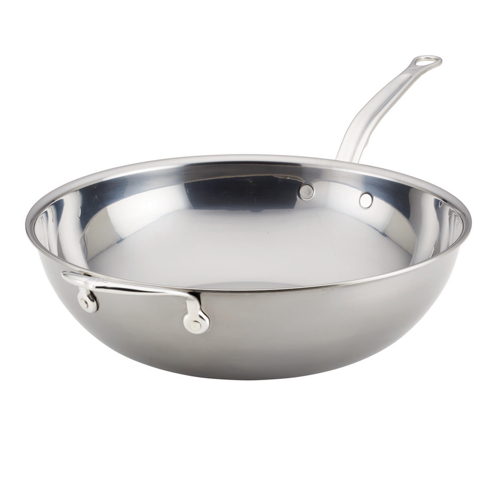 Stainless Steel Stir Fry Pan — NutriChef Kitchen